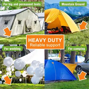 12 Inch Ground Stakes Heavy Duty J Hook 12-Pack Metal Spikes Galvanized Ground Hooks Anchors Rebar Ground Stakes for Fence Tent Gazbo Bounce House and Outdoor Decorations Inflatables