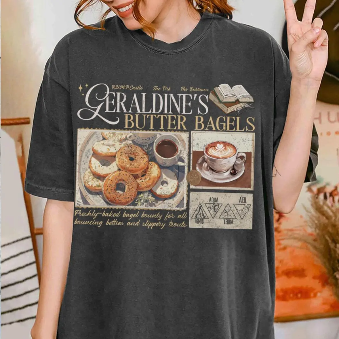Zodiac Academy Geraldines Buttery Bagels Comfort Colors Shirt, ZA Merch, Almighty Sovereign Society, Lance Orion,Ass Club & Buttery Bagels, Soft Cotton Blend, Breathable Comfort, Made to Last, Durable Quality