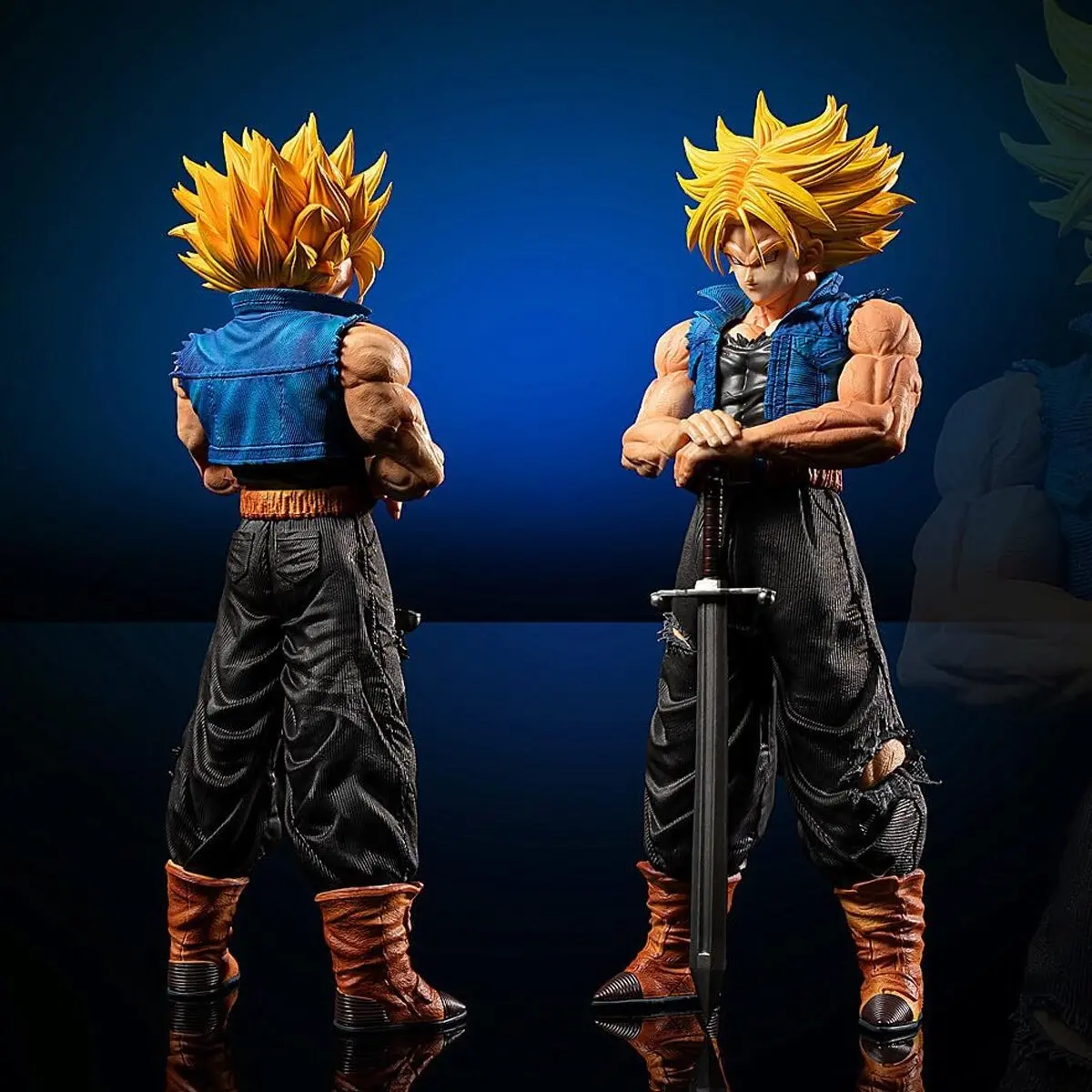 26cm Trunks Figure, Sword Warrior Action Pose Collectible Statue, Detailed Anime Display Figure, Desk & Shelf Decor Gift