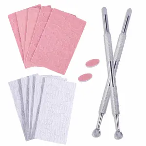 5-Piece Nail Buffing Blocks & Steel Pusher Set, Professional Manicure Tools for Polishing & Dead Skin Removal, Nail Care Tool, Nail Art Tools