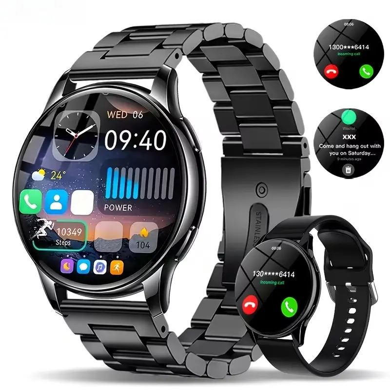 2026 new smart watch, Calling Smart Watch, suitable for men and women, supports wireless calls, multiple sports modes, extensive notifications, remote photography, music playback, festive warming experience, compatible with iPhone and Android.