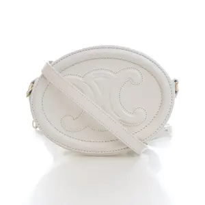 Pre-owned Calfskin mini bags Celine Triomphe Oval Cuir Bag