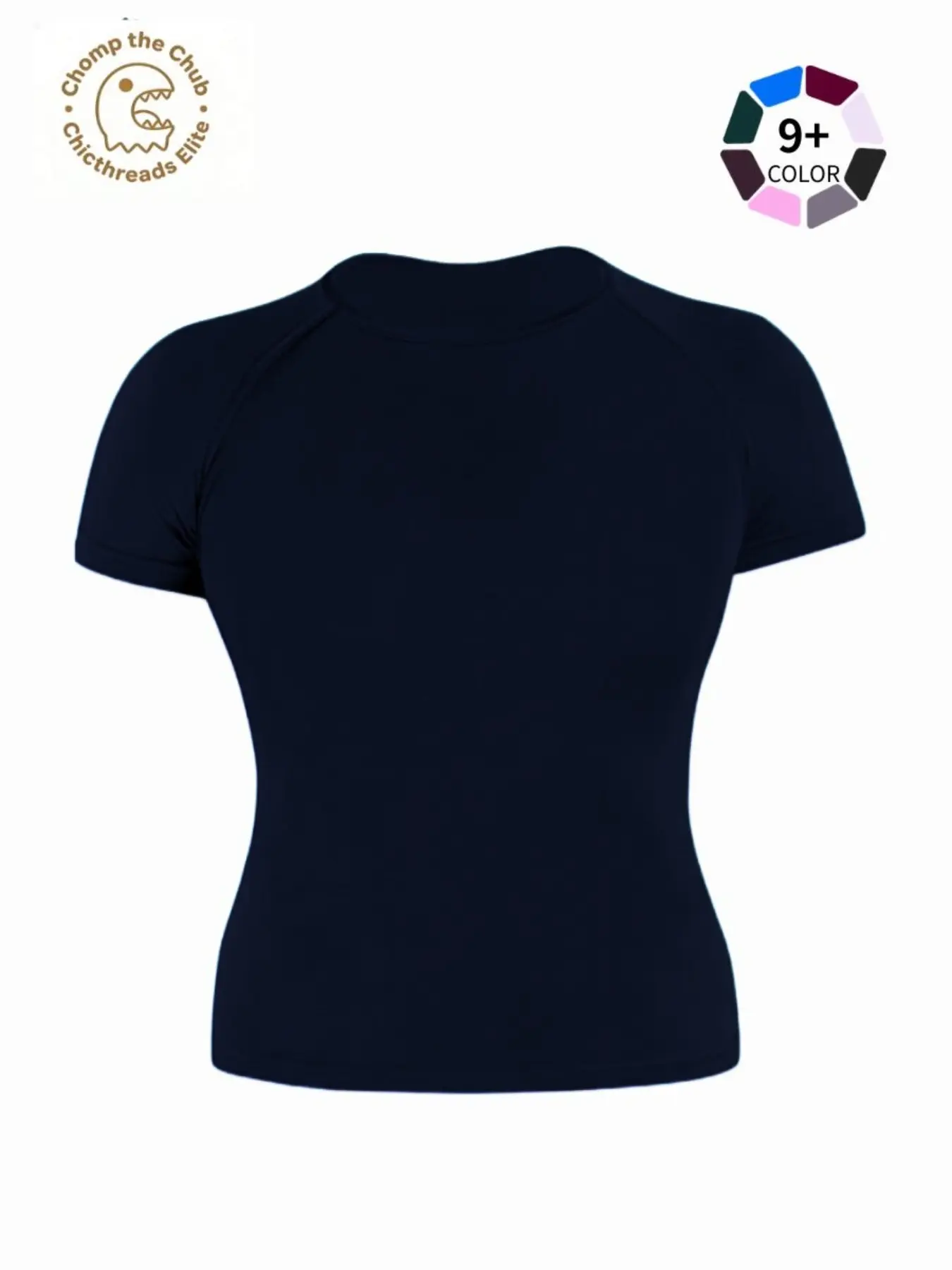 Women's Full Matte Nylon High Elastic Moisture-Wicking Short Sleeve Seamless Gym T-Shirt Fitness Sport Top, Stretchable Activewear Clothes, Perfect for Spring Summer Fall Yoga and Outdoor Training