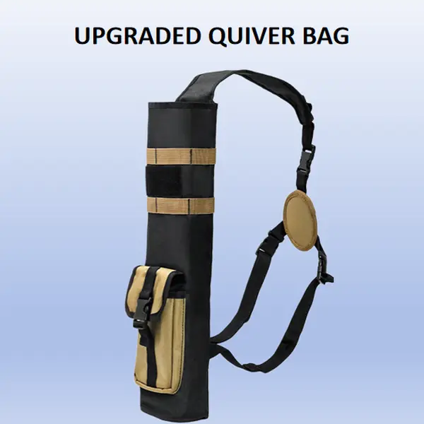 Lightweight Archery Arrow Quiver, Adjustable Straps for Back or Side Carry, Easy Release for Hunters and Target Practice