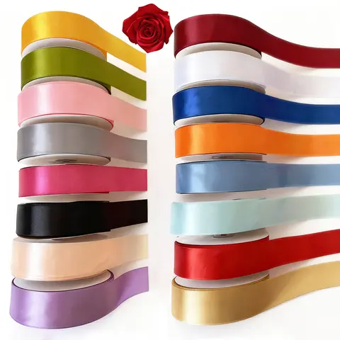 Satin Ribbon - 1.57 in Wide, 100yd Length, Easy to Mold, Holds Shape for Crisp Bows, Ideal for DIY Eternal Rose Crafting, Birthday Cake Decoration (Home & Festive Party Supplies)