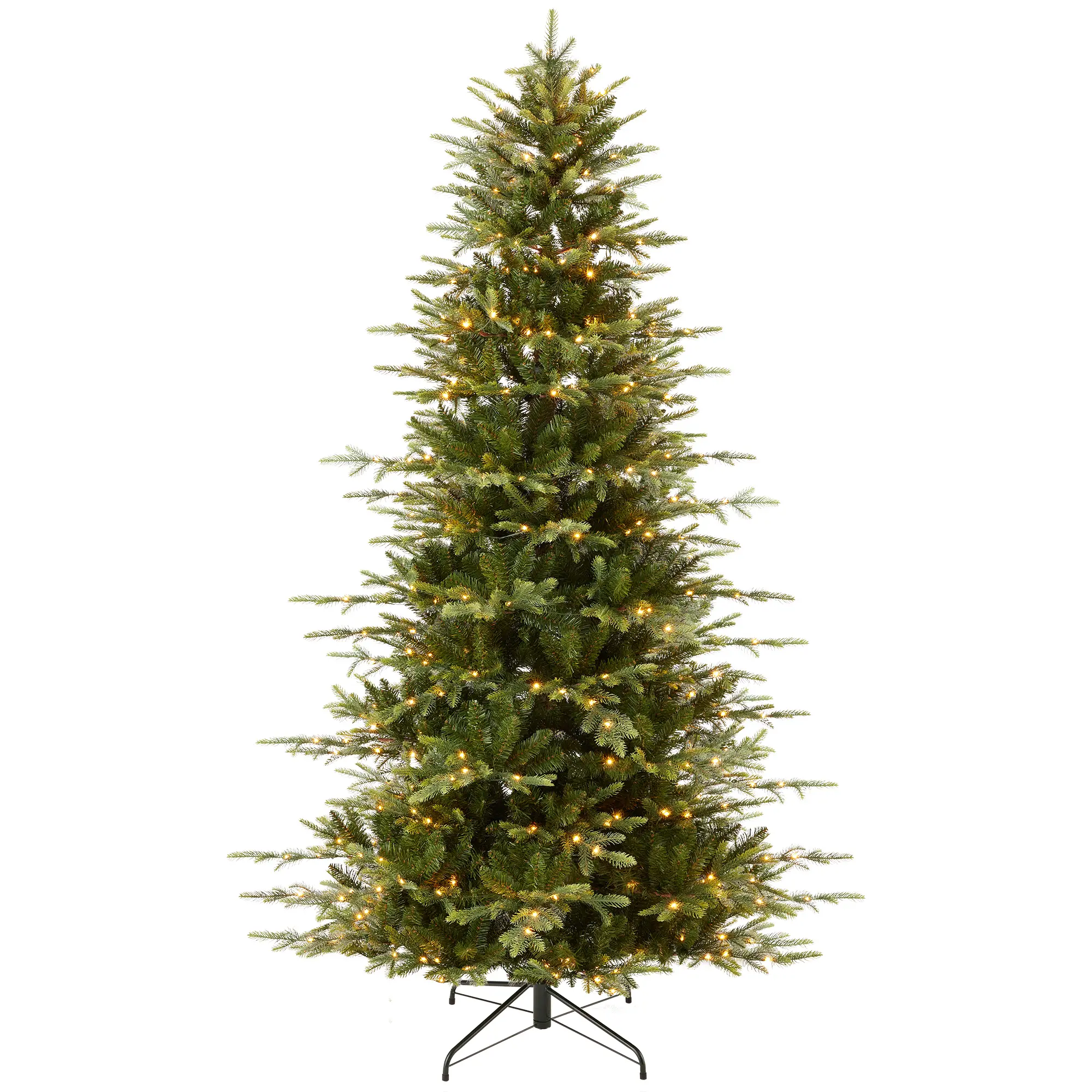 Best Choice Products Pre-Lit Artificial Slim Aspen Noble Fir Christmas Tree w/ Branch Tips, LED Lights Best Choice Products Pre-Lit Artificial Slim Aspen Noble Fir Christmas Tree w/ Branch Tips, LED Lights