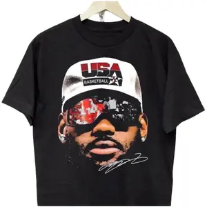 LEBRONNN T-SHIRT VINTAGE TEE Classic Cotton Top