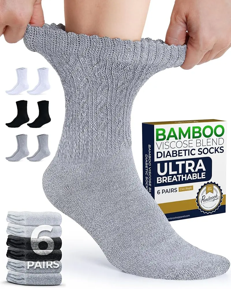 2 Black/2 White/2 Gray - 6 Pairs