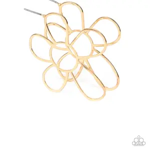 Gold Earrings called Rustic Rarity
