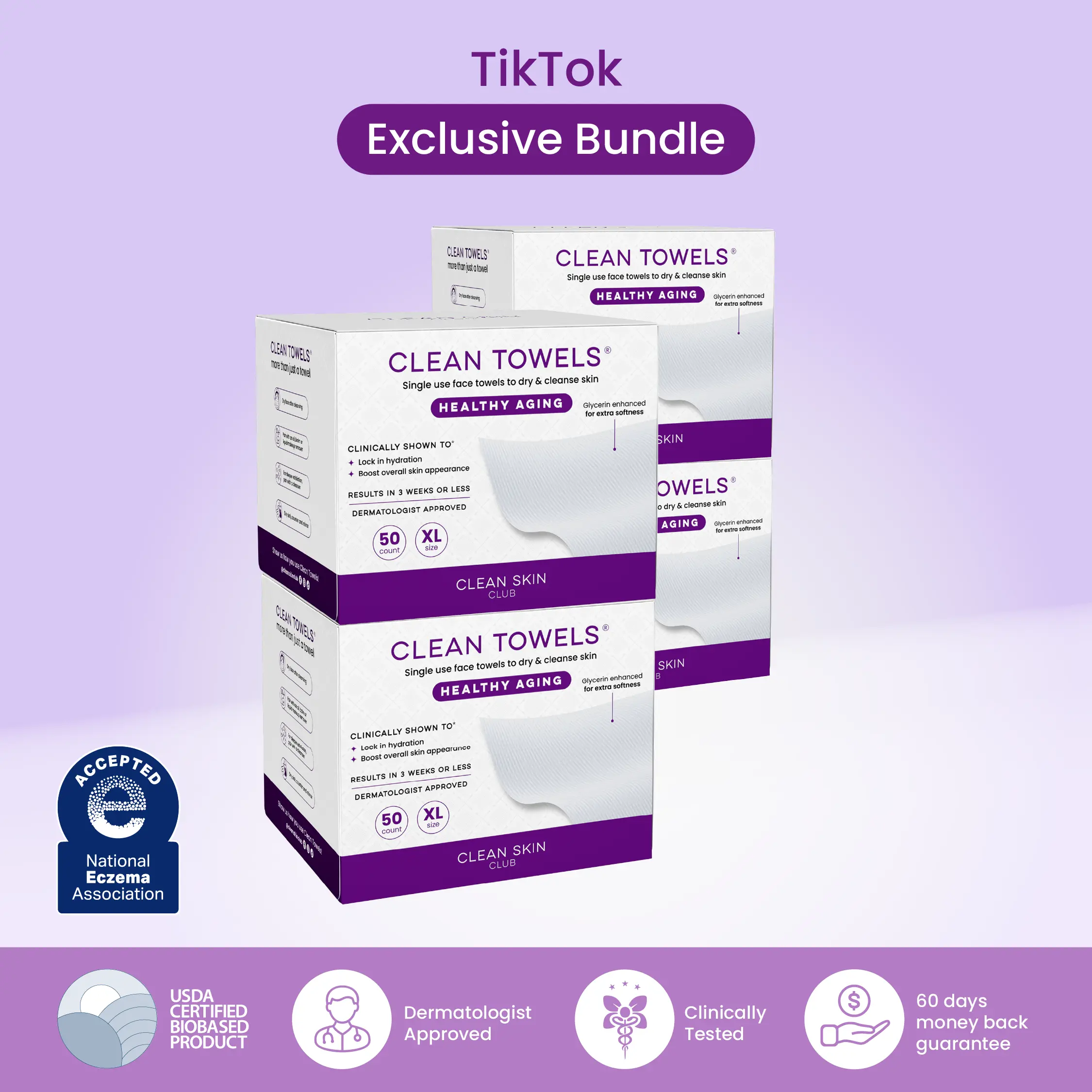 Healthy Aging Towels 4 packs of 50ct - 200 count Healthy Aging Towels 4 packs of 50ct - 200 count