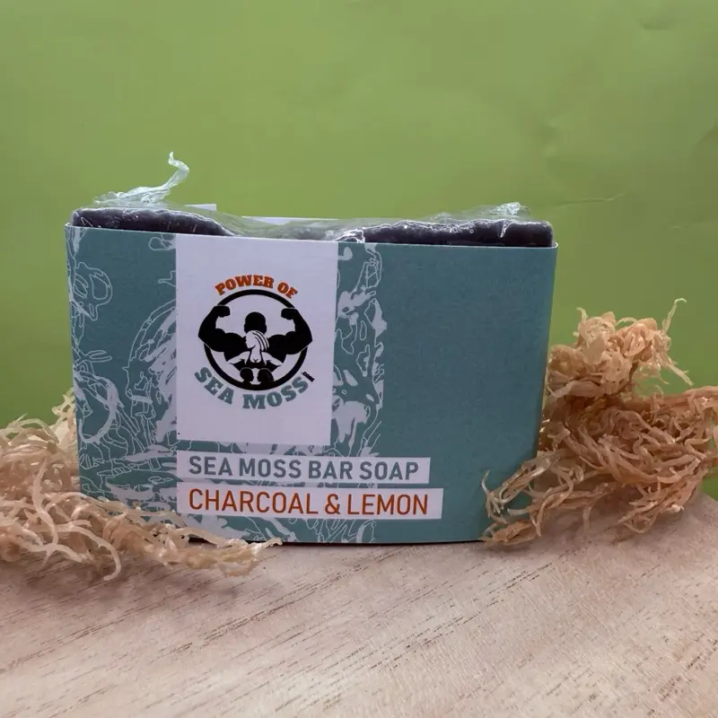 Charcoal & Lemon Sea Moss Herbal Soap