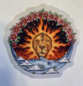 Leo  Astrology Sun Sign Sticker Iron On Patch 3.5 Decor Decorative
