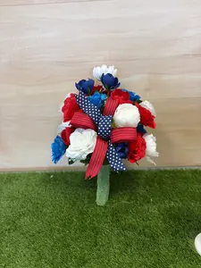Patriotic Cemetery Vase Insert