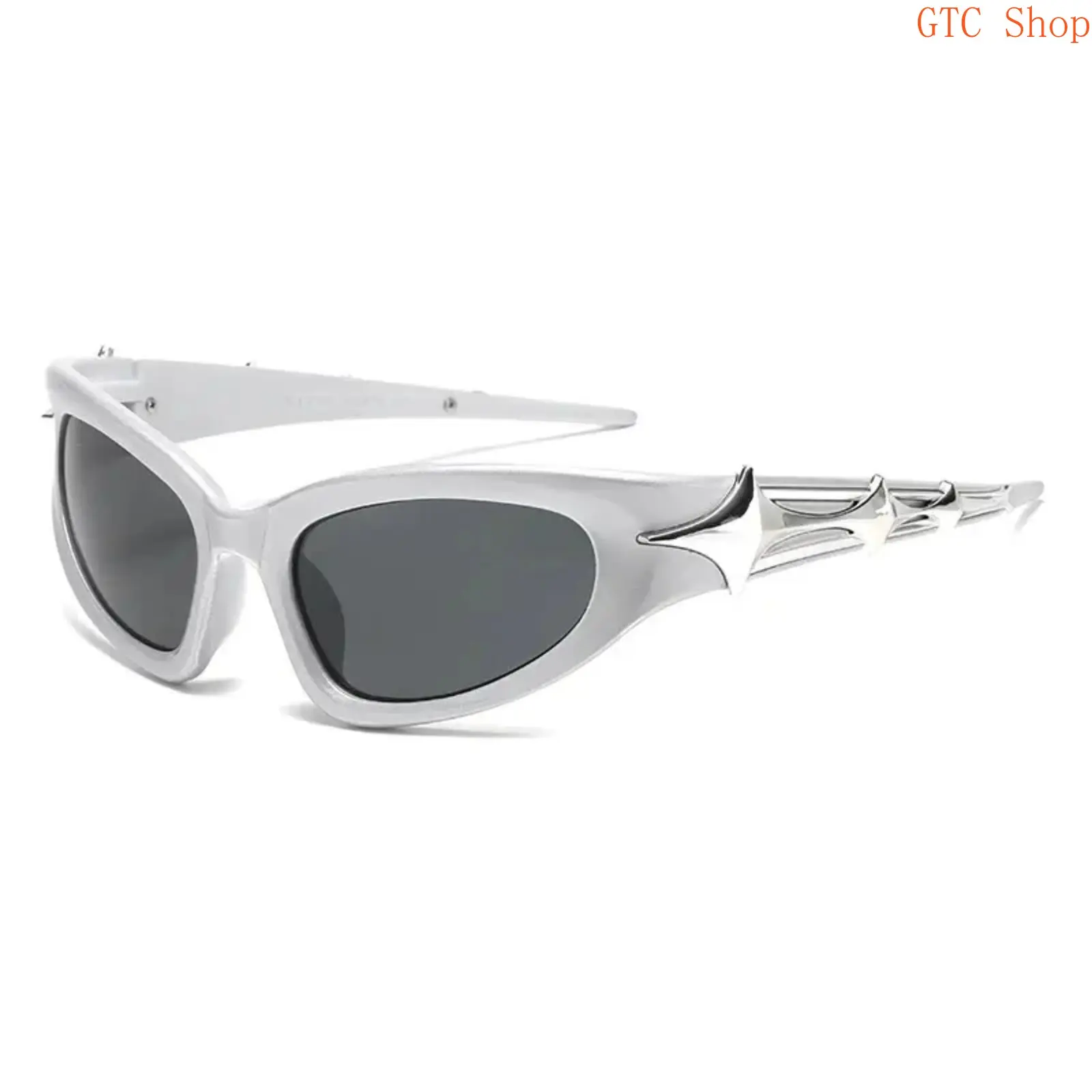Y2K Punk Sports UV400 Sunglasses for Men and Women, Viral Vintage Stylish LED Glowing Eyewear, High Clarity Anti-UV Shatterproof Protective Lens, Unique Pumpkin Skull Themed Frame Structure, Lightweight Cool Cosplay Fashion Sun Shades, Party Holiday Cospl