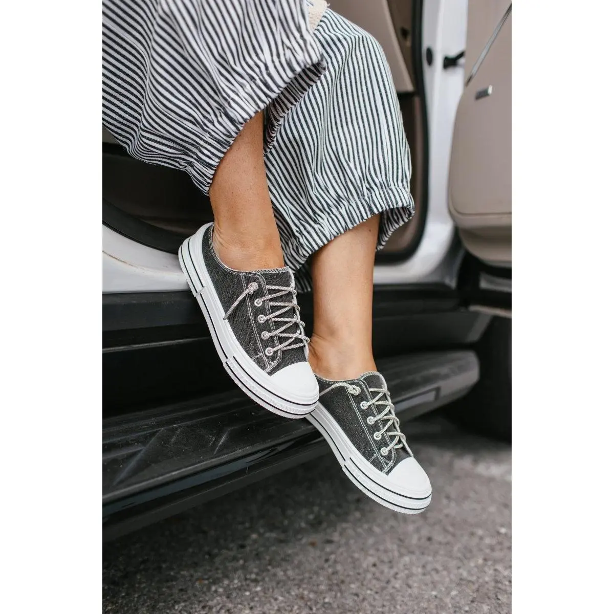 Very G Black Aman Slip On Sneakers