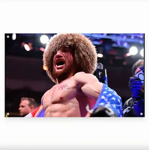 Merab Dvalishvili Flag UFC Inspired Fight Night Wall Flag Combat Sports Banner for Bedroom Octagon Gym Decor Gift for MMA Fans