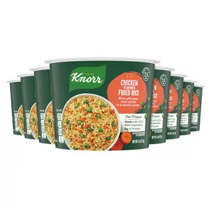 Knorr Rice Cup Chicken Flavored Fried Rice 8 ct Delicious Rice Dish No Artificial Flavors or Preservatives 2.6 oz