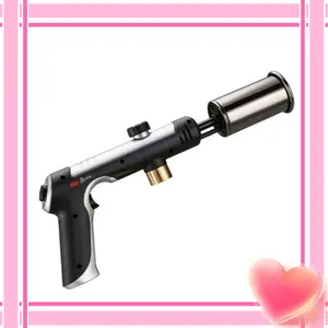 [ Valentine's Day gifts ]Saker One-Touch Max Fire Culinary Propane Cooking Blow Torch Gun with a Safety Lock, Charcoal Lighter, Flame Thrower, Kitchen Food Torch Head for Grill, Sous Vide, Outdoor BBQ (Tank Not Included)