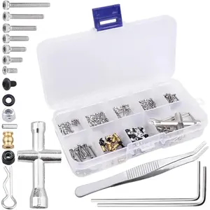 280 count SCX24 Screw Kit Screws Assortment Set Hardware Fasteners for Axial SCX24 Gladiator Chevrolet C10 Deadbolt B17 Betty  JLU CRC Bronco 1/24 Crawler