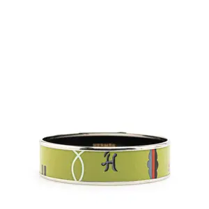 Pre-owned HERMÈS Zinc Alloy Small Leather Goods Email GM Metal Bracelet