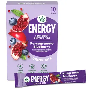 Energy Pomegranate Blueberry Energy Drink Powder, .10 oz Packet (10 Count)