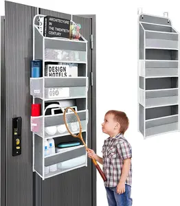 Over The Door Organizer Storage-4-Tier Hanging Organizer, Anti-Tilt Design,  for Bedroom, Bathroom, Pantry