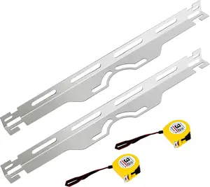 Wheel Alignment Tool, Heavy Duty  Alignment Tool Plates, 2 count Stainless Steel Accurate Wheel Alignment Measurements for , Includes 2 Measuring Tapes