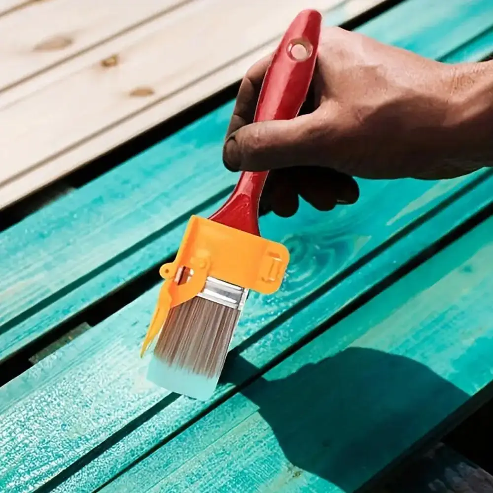 Trimming Color Separation Brush, 1 Count Wall Roof Paint Brush Tool with Wooden Handle, Home Garden Paint Brush without Shedding Hair