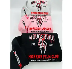 Horror Film Club Embroidered Sweatshirt, Scream Sweatshirt, Movie Sweatshirt, Scary Movie Sweater, Horror Movie Shirt, 90s Horror