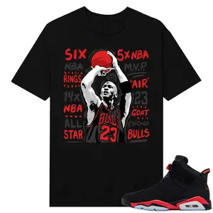 Unisex T-shirt To Match Sneakers Jordan 6 Reverse Infrared - MJ-Jumper. 100% Cotton for Casual Wear. Comfortable Summer Unisex T-Shirt to match Jordan Sneaker. Streetwear Style. urban outfitters