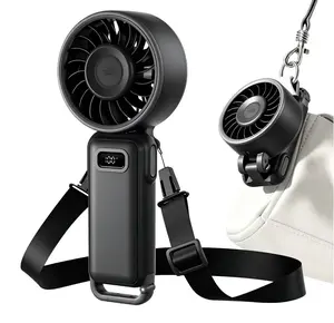 Rechargeable Portable Turbo Handheld Fan, 100‑Speed Custom Wind, 15H Ultra‑Long Runtime, High‑Power Strong Airflow, Multi‑Use Summer Fan for Travel, Beach, Office Desk, Concerts & Memorial Day Essentials