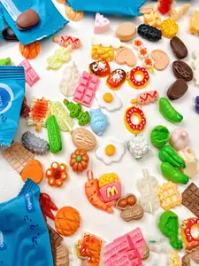 10pcs Miniature Food Toys, Surprise Resin Blind Bags, Cute Trendy Toys, Simulated Food Toys, Creative Decorations, Suitable For Recess Toys, Desktop Ornaments, Home Decoration And Collection Ornaments, Small Rewards,Random Delivery