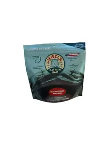 Jewels Catfish Bait - Blood Frenzy Bait Pouches - Approx 2" W x 2.5" L for Catfish Bait - 8 Pre-Filled Bait Pouches per Bag - No Refrigeration