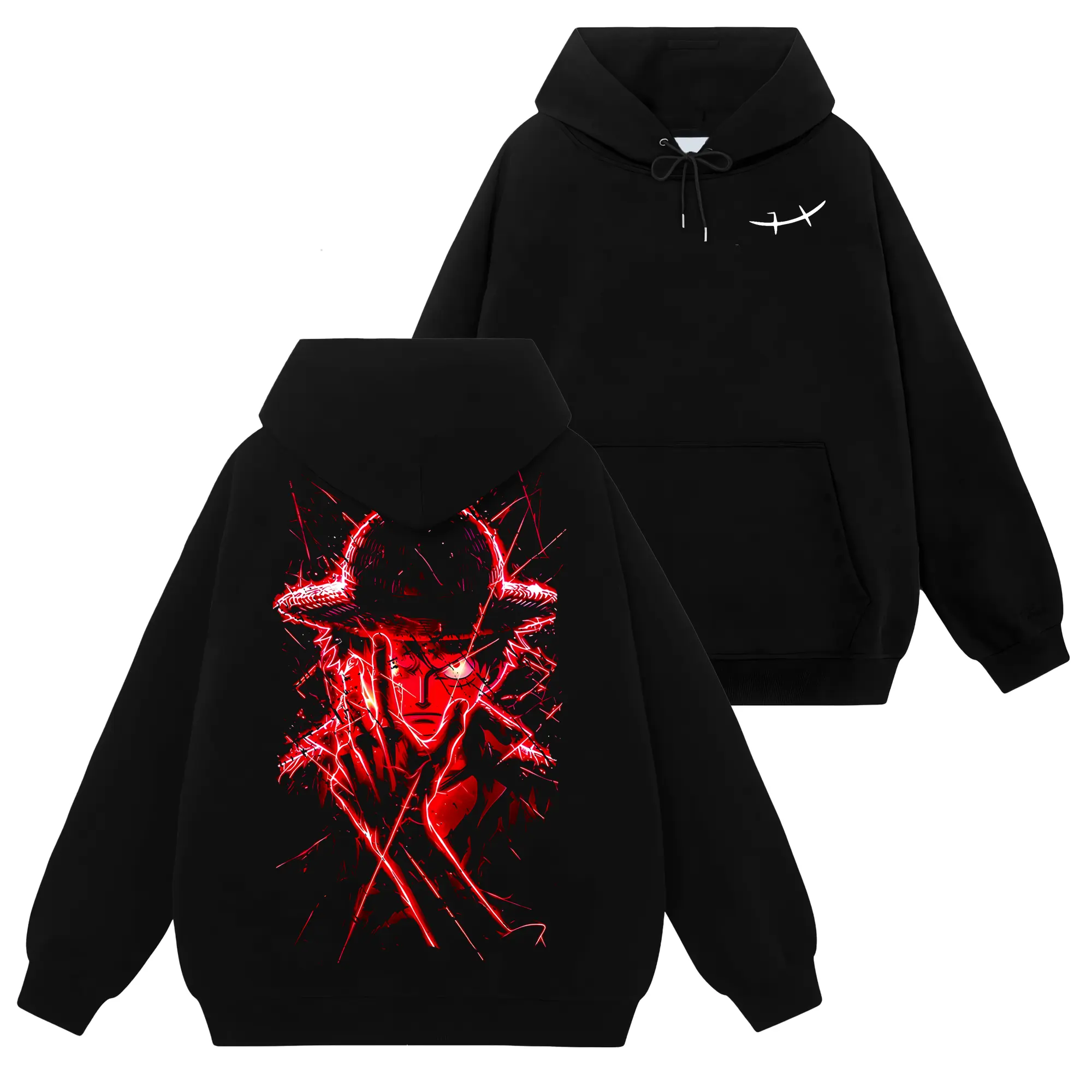 [Ace Shop] Joyboy Monkey Logo - OnePiece #113 Hoodie T-Shirt Sweatshirt Retro Vintage Unisex Graphic 90s Cotton, Gift For Wibu, Anime Manga Y2K Streetwear Classic Fabric Menswear