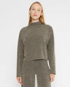 Boucle Funnel Neck Top- Wholesale