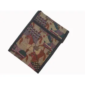 Horse with Blanket Tapestry String Wallet Purse, Equestrian Handbags - 3 Colors #EW002