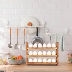 Farmhouse Wooden Egg Holder