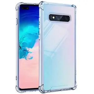 For Samsung Galaxy S10 5G Durable Tpu Phone Case, Luxury Transparent Plating Frame, Protective Design, Ideal for Girls