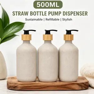 Refillable empty bottles,Portable pump soap dispenser set, household items,Dispensing bottles and pump dispensers for holding shower gel, shampoo, hand soap, lotion, and other bathroom/toilet/Restroom products.