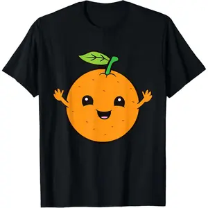 Kawaii Orange Fruit Love Oranges T-Shirt for Fans of Citrus and Cute Aesthetic