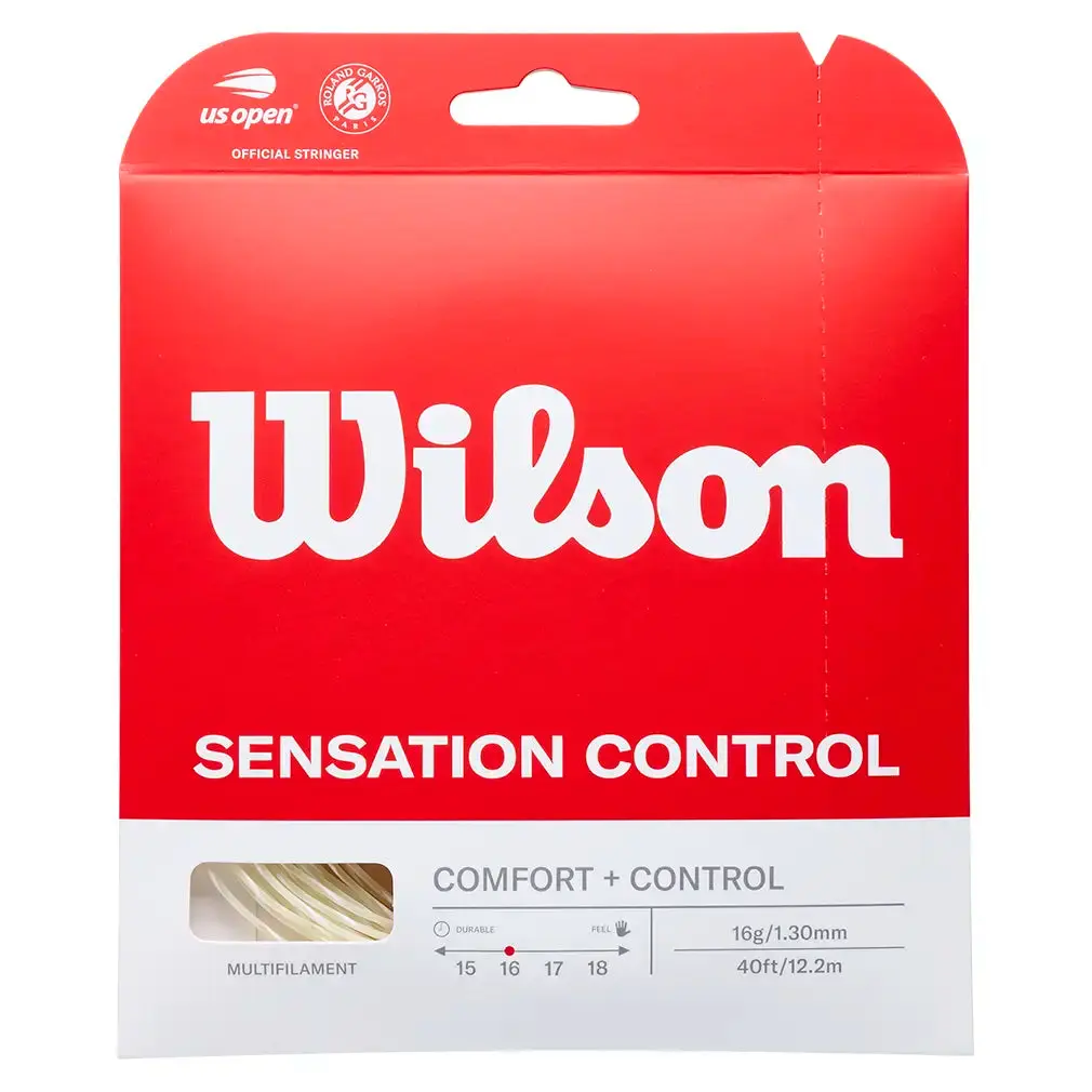 Sensation Control 16G Tennis String Natural