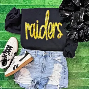 Raiders Gold Sequins Patch