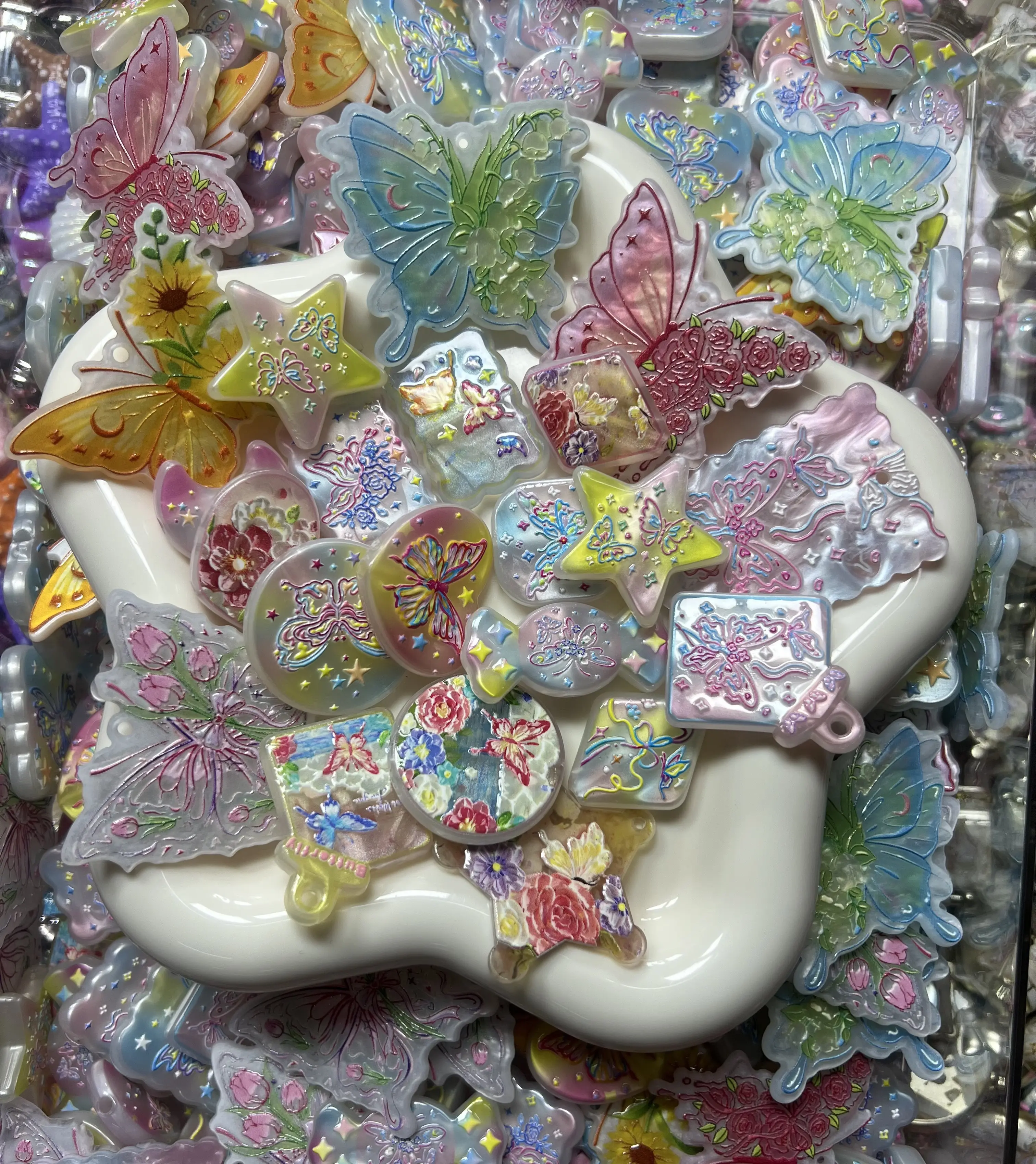 C80-C152 DIY beads, acrylic, designer,