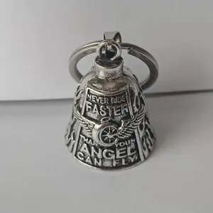 Biker Bell for Motorcycles, Christmas Halloween Gremlin Guardian Design, Good Luck Riding Spirit Bell Decoration Accessory for Men & Women, Motorcycle Charm, Keychain