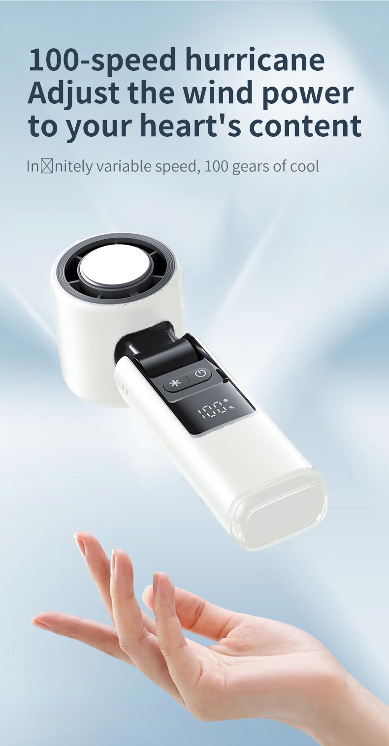 2026 New Portable Turbo Fan! 4000mAh Battery, Ice-Cooling Foldable, 5 Speeds + LED Display, Powerful Cooling Airflow, USB Rechargeable for /Travel/Work. Summer Must-Have! portable fan outdoor activity turbo fan 2026 New Portable Turbo Fan! 4000mAh Battery, Ice-Cooling Foldable, 5 Speeds + LED Display, Powerful Cooling Airflow, USB Rechargeable for /Travel/Work. Summer Must-Have! portable fan outdoor activity turbo fan