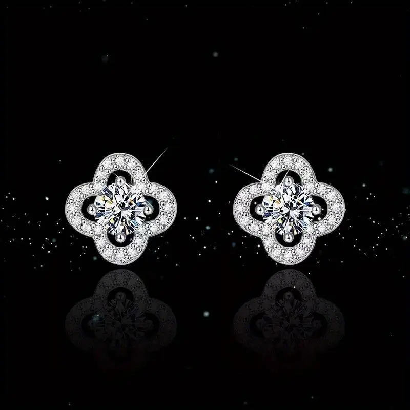 【High-end】Timeless Elegance S925 Silver Premium Moissanite Stud Earrings Collection - 1ct Each | Versatile for Every Occasion | Luxury Gift for Him & Her | Genuine Certificate of Authenticity | dealsforyoudays gift