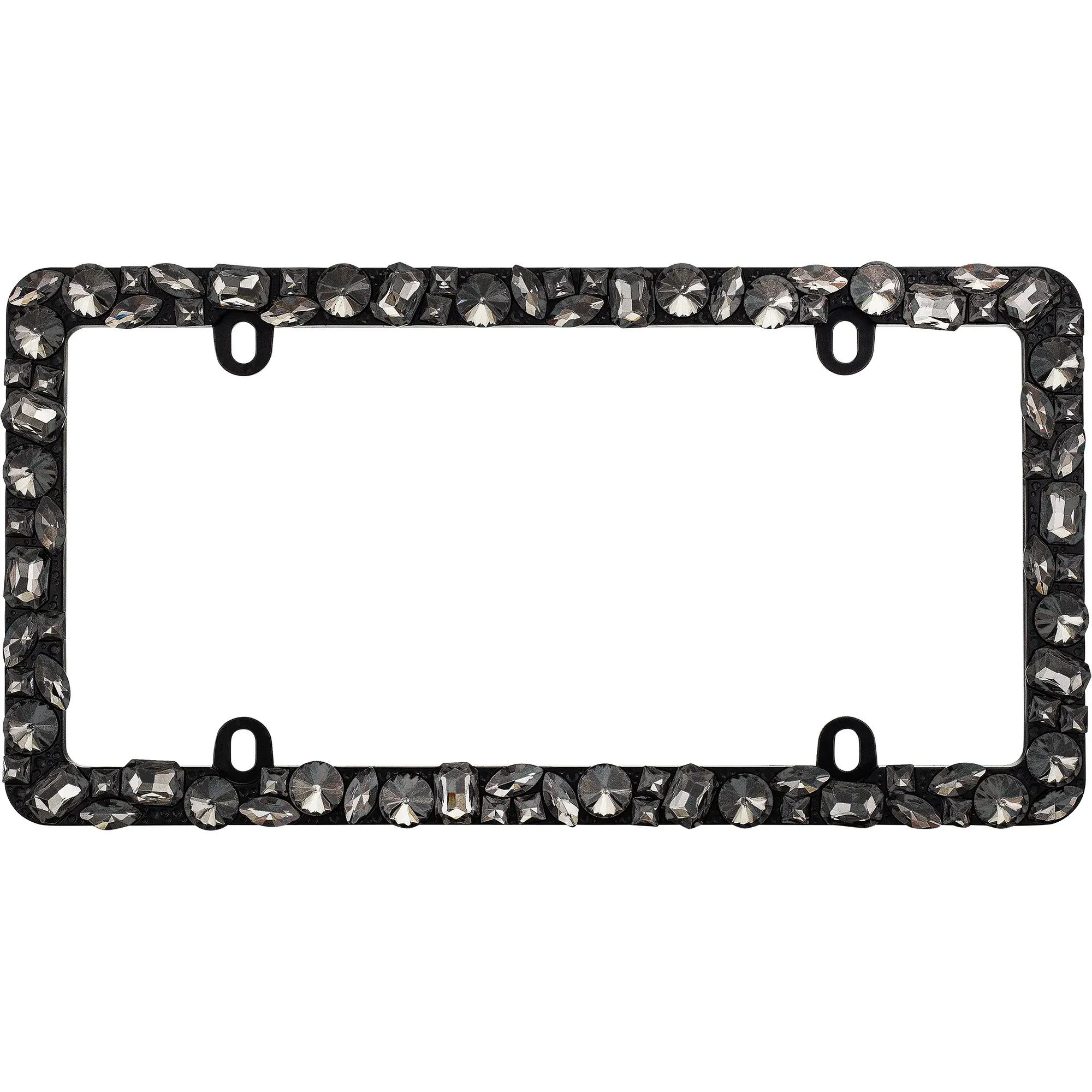 Dazzle License Plate Frame, Black