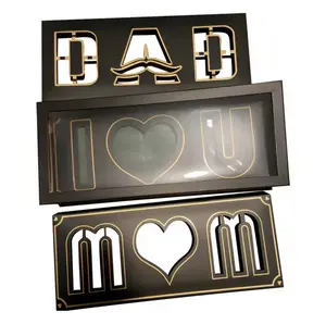 Cajitas Con Tapa Transparente Para El Dia de la Madre "I lOVE U" 3 Colores Gifts