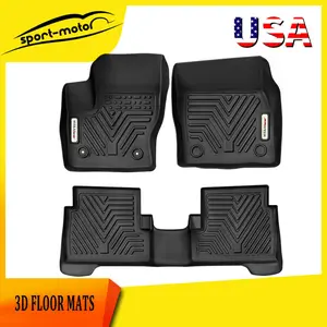 YINTATECH All Weather Protection 3D Car Floor Mats for 2013-2019 Ford Escape & 2013-2018 C-Max Liners Rain Snow Sand Mud