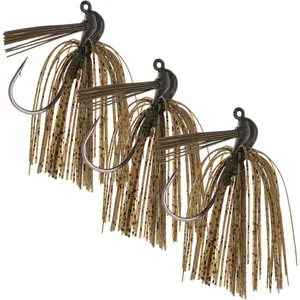 Flipping Jigs for Bass Fishing - Weedless Design Fishing Jig  Fishing Lures - Bass, Pike, Walleye, Muskie and More (3-Pack)